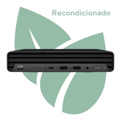 Imagem de Computador Recondicionado HP EliteDesk 800 G6 Mini i5 16GB SSD 240GB UHD Graphics 630 W11 Pro Preto
