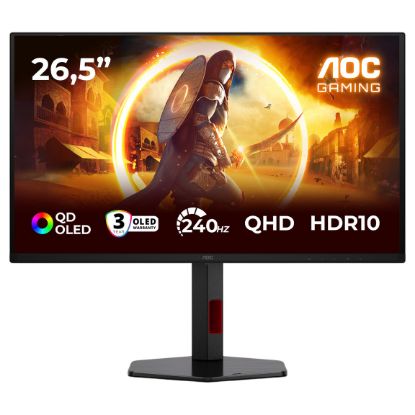 Imagem de Monitor AOC Gaming 26.5" Q27G4ZDR QD-OLED 16:9 QHD 240Hz G-Sync HDR10 (0.03ms)